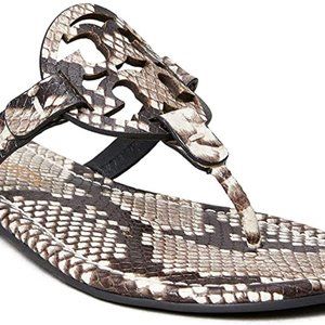 Tory Burch Miller Snake print sandal New w Box 6